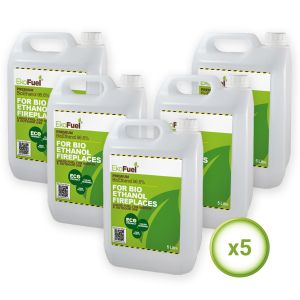 25L Bioethanol Fuel For Fireplaces (5 x 5L)
