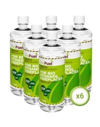 6L Bioethanol Fuel For Fireplaces (6x1L)